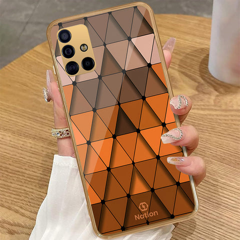 Samsung Galaxy A71 - Onation Pyramid Series - HQ Premium Shine Durable Golden Electroplate Case