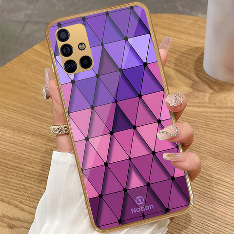 Samsung Galaxy A51 - Onation Pyramid Series - HQ Premium Shine Durable Golden Electroplate Case