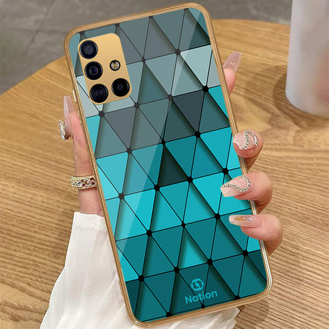 Samsung Galaxy A71 - Onation Pyramid Series - HQ Premium Shine Durable Golden Electroplate Case