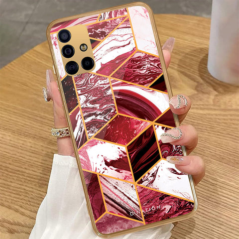 Samsung Galaxy A51 - O'Nation Shades of Marble Series - HQ Premium Shine Durable Golden Electroplate Case