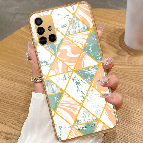 Samsung Galaxy A71 - O'Nation Shades of Marble Series - HQ Premium Shine Durable Golden Electroplate Case