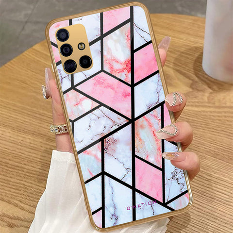 Samsung Galaxy A51 - O'Nation Shades of Marble Series - HQ Premium Shine Durable Golden Electroplate Case