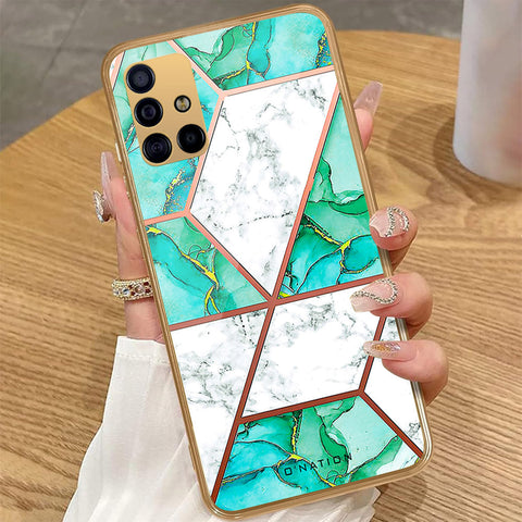 Samsung Galaxy A51 - O'Nation Shades of Marble Series - HQ Premium Shine Durable Golden Electroplate Case