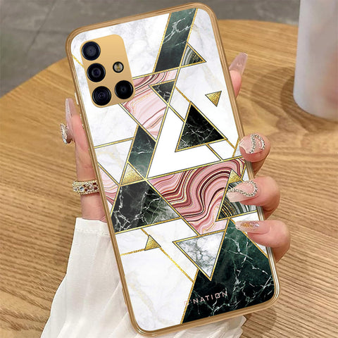 Samsung Galaxy A51 - O'Nation Shades of Marble Series - HQ Premium Shine Durable Golden Electroplate Case