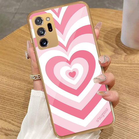 Samsung Galaxy Note 20 Ultra - O'Nation Heartbeat Series - HQ Premium Shine Durable Golden Electroplate Case