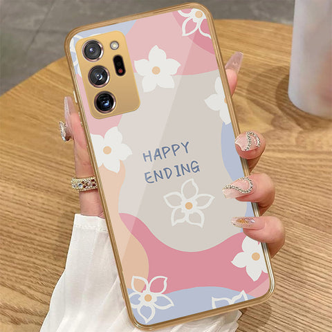 Samsung Galaxy Note 20 Ultra - Happy Series - HQ Premium Shine Durable Golden Electroplate Case