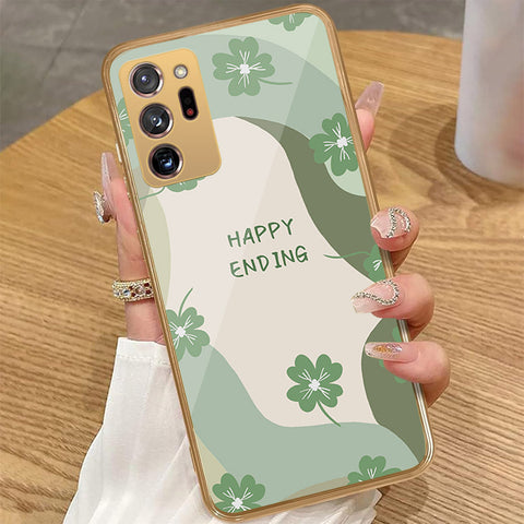 Samsung Galaxy Note 20 Ultra - Happy Series - HQ Premium Shine Durable Golden Electroplate Case