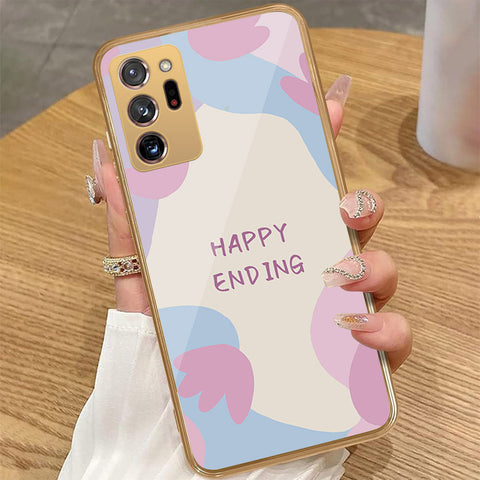 Samsung Galaxy Note 20 Ultra - Happy Series - HQ Premium Shine Durable Golden Electroplate Case