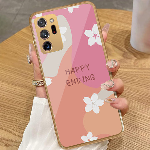 Samsung Galaxy Note 20 Ultra - Happy Series - HQ Premium Shine Durable Golden Electroplate Case