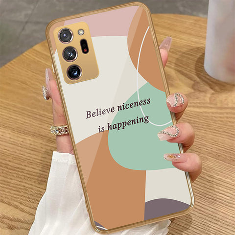 Samsung Galaxy Note 20 Ultra - Happy Series - HQ Premium Shine Durable Golden Electroplate Case