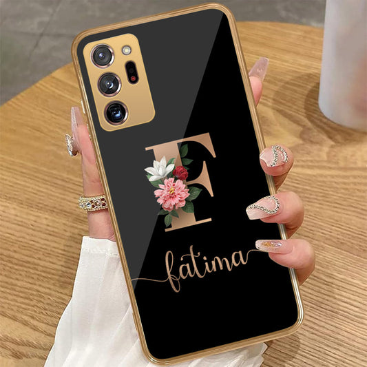 Samsung Galaxy Note 20 Ultra - Personalized Alphabet Series - HQ Premium Shine Durable Golden Electroplate Case