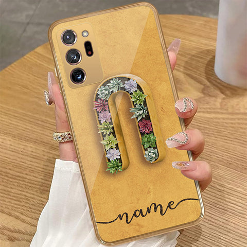 Samsung Galaxy Note 20 Ultra - Personalized Alphabet Series - HQ Premium Shine Durable Golden Electroplate Case