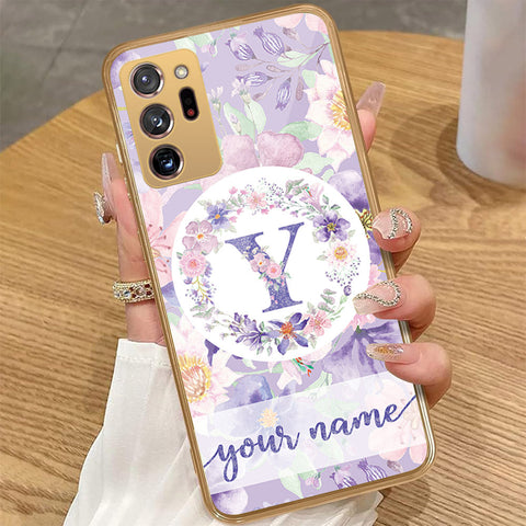 Samsung Galaxy Note 20 Ultra - Personalized Alphabet Series - HQ Premium Shine Durable Golden Electroplate Case