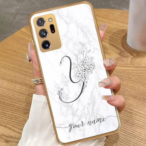 Samsung Galaxy Note 20 Ultra - Personalized Alphabet Series - HQ Premium Shine Durable Golden Electroplate Case