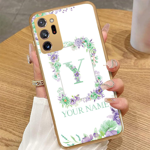 Samsung Galaxy Note 20 Ultra - Personalized Alphabet Series - HQ Premium Shine Durable Golden Electroplate Case