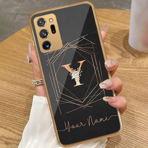 Samsung Galaxy Note 20 Ultra - Personalized Alphabet Series - HQ Premium Shine Durable Golden Electroplate Case