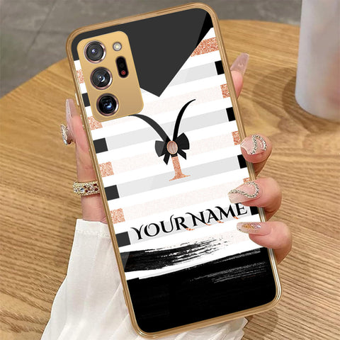 Samsung Galaxy Note 20 Ultra - Personalized Alphabet Series - HQ Premium Shine Durable Golden Electroplate Case