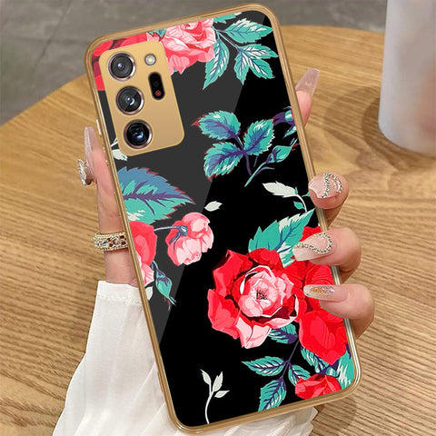 Samsung Galaxy Note 20 Ultra - Floral Series - HQ Premium Shine Durable Golden Electroplate Case