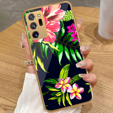 Samsung Galaxy Note 20 Ultra - Floral Series - HQ Premium Shine Durable Golden Electroplate Case