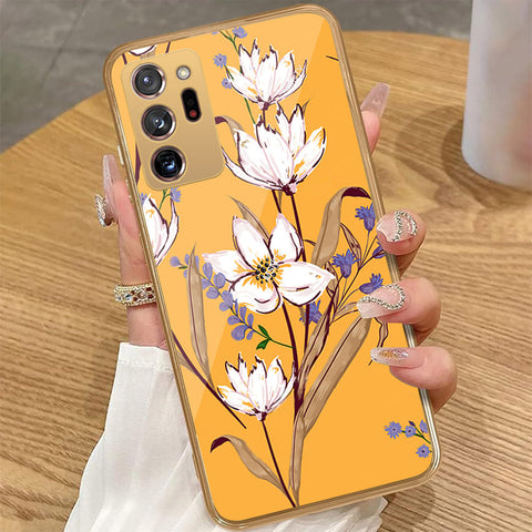 Samsung Galaxy Note 20 Ultra - Floral Series - HQ Premium Shine Durable Golden Electroplate Case
