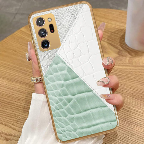 Samsung Galaxy Note 20 Ultra - Printed Skins Series - HQ Premium Shine Durable Golden Electroplate Case