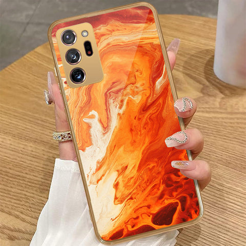 Samsung Galaxy Note 20 Ultra - Mystic Marble Series - HQ Premium Shine Durable Golden Electroplate Case