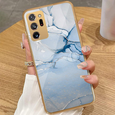 Samsung Galaxy Note 20 Ultra - Mystic Marble Series - HQ Premium Shine Durable Golden Electroplate Case