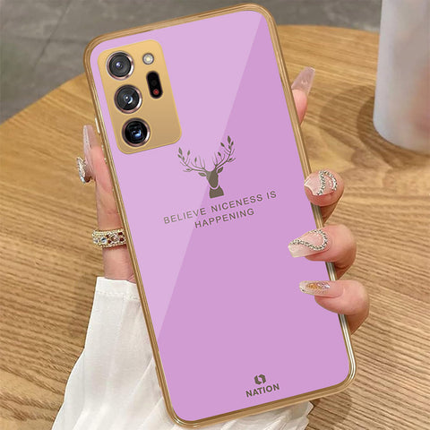 Samsung Galaxy Note 20 Ultra - Nice Series - HQ Premium Shine Durable Golden Electroplate Case