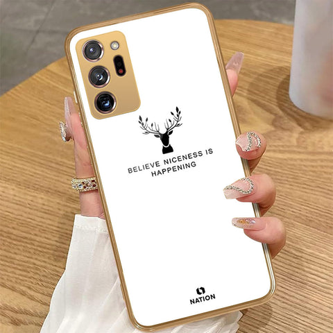 Samsung Galaxy Note 20 Ultra - Nice Series - HQ Premium Shine Durable Golden Electroplate Case