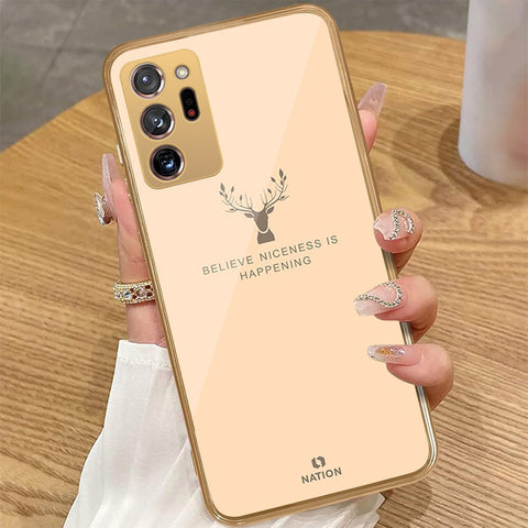 Samsung Galaxy Note 20 Ultra - Nice Series - HQ Premium Shine Durable Golden Electroplate Case