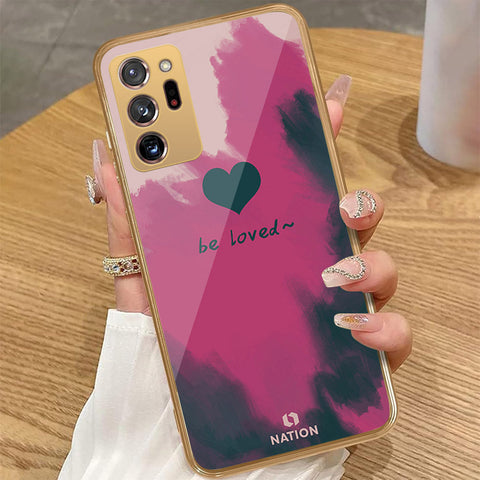 Samsung Galaxy Note 20 Ultra - Onation Heart Series - HQ Premium Shine Durable Golden Electroplate Case