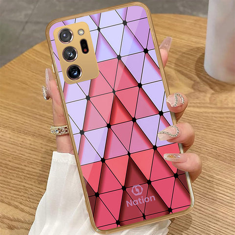 Samsung Galaxy Note 20 Ultra - Onation Pyramid Series - HQ Premium Shine Durable Golden Electroplate Case