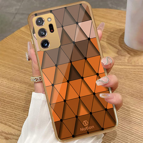 Samsung Galaxy Note 20 Ultra - Onation Pyramid Series - HQ Premium Shine Durable Golden Electroplate Case