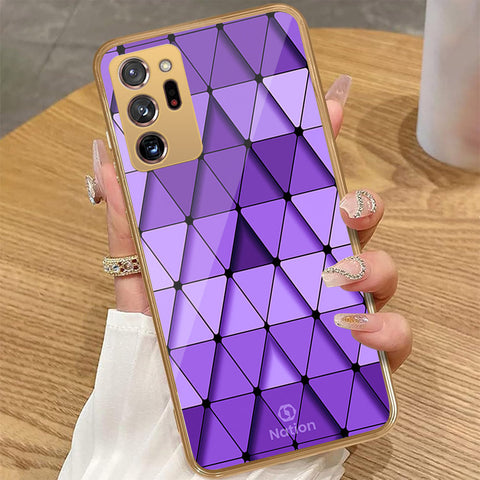 Samsung Galaxy Note 20 Ultra - Onation Pyramid Series - HQ Premium Shine Durable Golden Electroplate Case