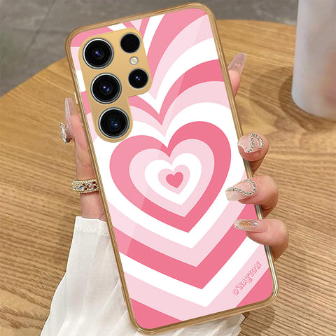 Samsung Galaxy S22 Ultra 5G - O'Nation Heartbeat Series - HQ Premium Shine Durable Golden Electroplate Case