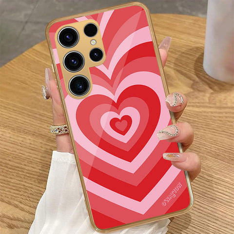 Samsung Galaxy S23 Ultra 5G - O'Nation Heartbeat Series - HQ Premium Shine Durable Golden Electroplate Case