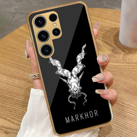 Samsung Galaxy S25 Ultra - Markhor Series - HQ Premium Shine Durable Golden Electroplate Case