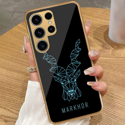 Samsung Galaxy S25 Ultra - Markhor Series - HQ Premium Shine Durable Golden Electroplate Case