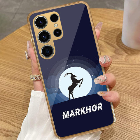 Samsung Galaxy S24 Ultra - Markhor Series - HQ Premium Shine Durable Golden Electroplate Case
