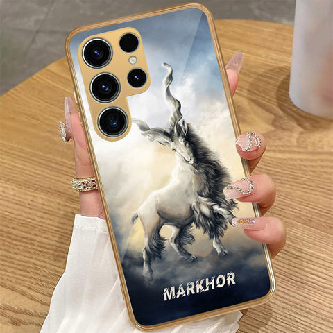 Samsung Galaxy S25 Ultra - Markhor Series - HQ Premium Shine Durable Golden Electroplate Case
