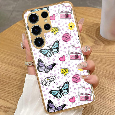 Samsung Galaxy S22 Ultra 5G - Vanilla Dream Series - HQ Premium Shine Durable Golden Electroplate Case