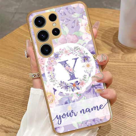 Samsung Galaxy S23 Ultra 5G - Personalized Alphabet Series - HQ Premium Shine Durable Golden Electroplate Case