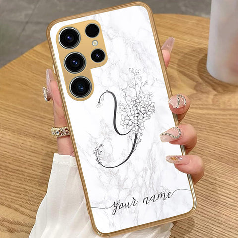 Samsung Galaxy S22 Ultra 5G - Personalized Alphabet Series - HQ Premium Shine Durable Golden Electroplate Case