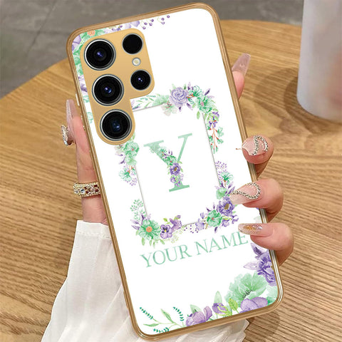 Samsung Galaxy S25 Ultra - Personalized Alphabet Series - HQ Premium Shine Durable Golden Electroplate Case