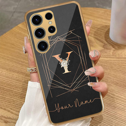 Samsung Galaxy S22 Ultra 5G - Personalized Alphabet Series - HQ Premium Shine Durable Golden Electroplate Case