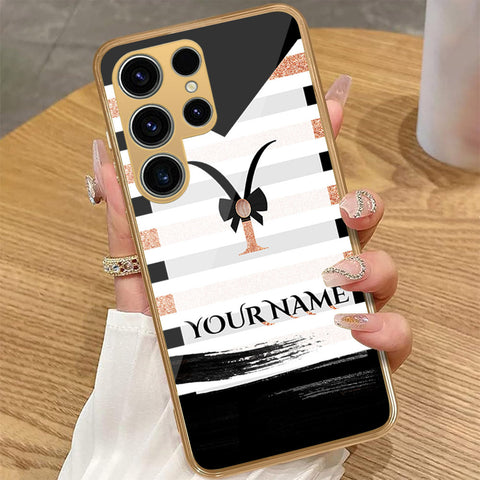 Samsung Galaxy S25 Ultra - Personalized Alphabet Series - HQ Premium Shine Durable Golden Electroplate Case