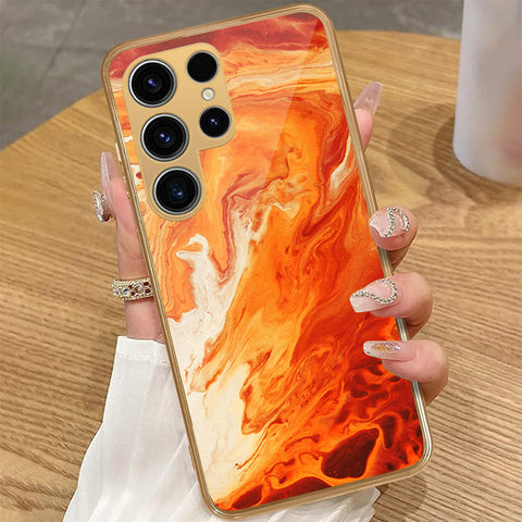 Samsung Galaxy S25 Ultra - Mystic Marble Series - HQ Premium Shine Durable Golden Electroplate Case