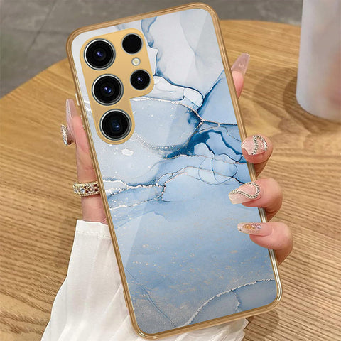 Samsung Galaxy S25 Ultra - Mystic Marble Series - HQ Premium Shine Durable Golden Electroplate Case
