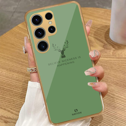 Samsung Galaxy S25 Ultra - Nice Series - HQ Premium Shine Durable Golden Electroplate Case (Fast Delivery)(AS)