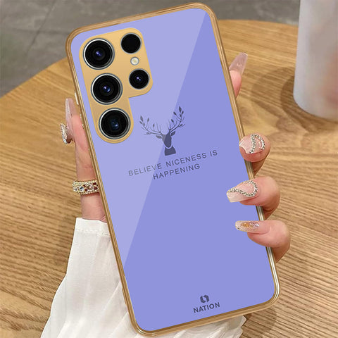 Samsung Galaxy S23 Ultra 5G - Nice Series - HQ Premium Shine Durable Golden Electroplate Case